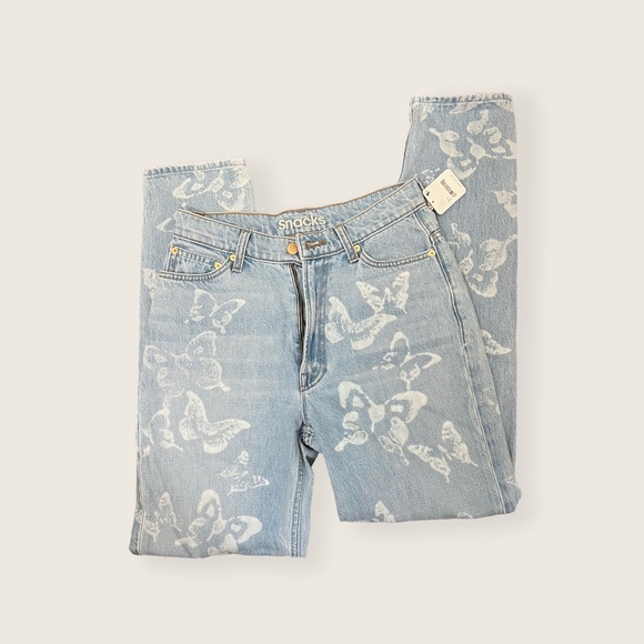 MOTHER SNACKS! High Waisted Twizzy Skimp Bread & Butterfly 🦋 Size 27 NWT - Picture 5 of 8